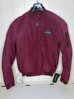 Women's Can-Am Bomber Motorcycle Jacket - MAROON RED - SMALL - 4409261432 NEW
